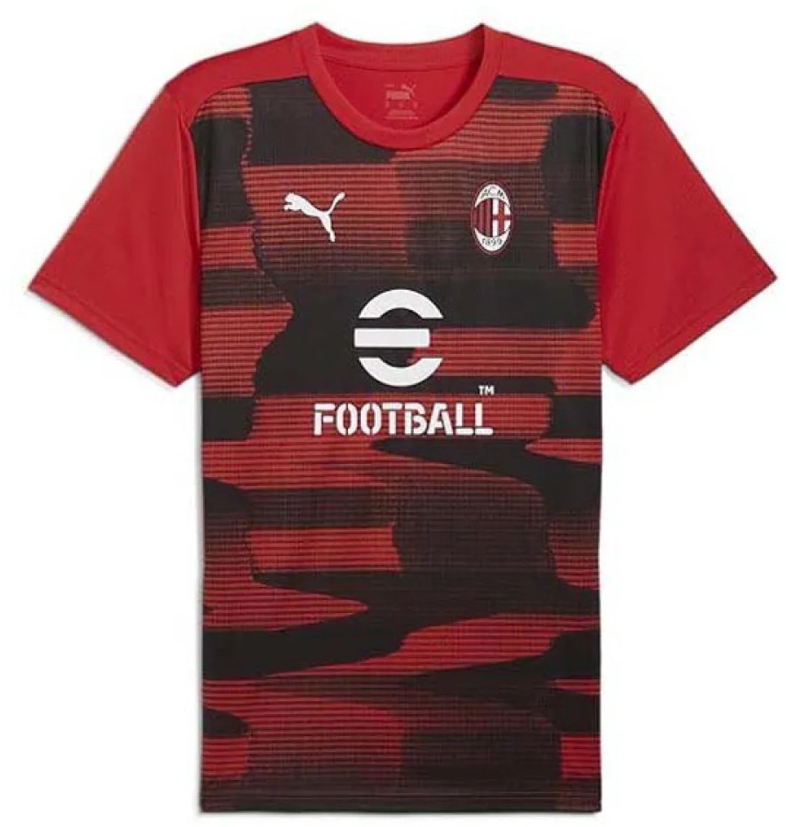Puma Ac Milan 24/25 Voor De Wedstrijd T-shirt Met Korte Mouwen Rood XS Man,Vrouw
