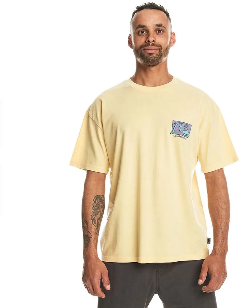 Quiksilver Take Us Back T-shirt Met Korte Mouwen M Man Geel
