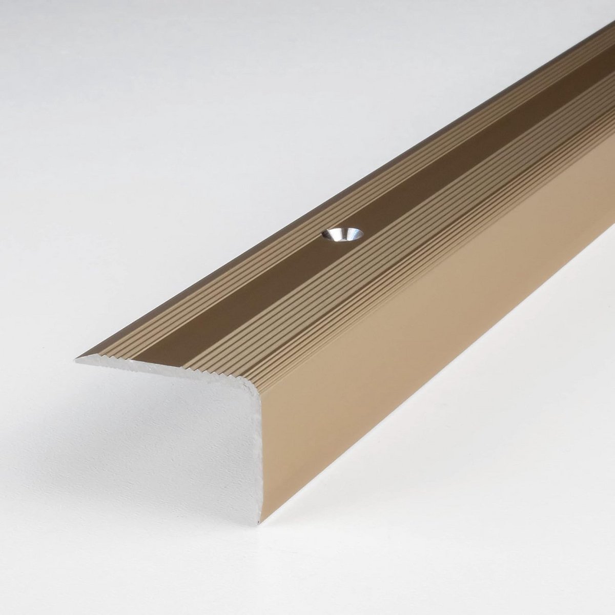 Trapneus Aluminium Brons 30mm x 22mm x 1000mm - Trapprofiel en Hoekprofiel - 1 stuk