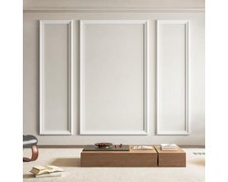 Set van 3 voorgeknipte wandpanelen voor interieurdecoratie