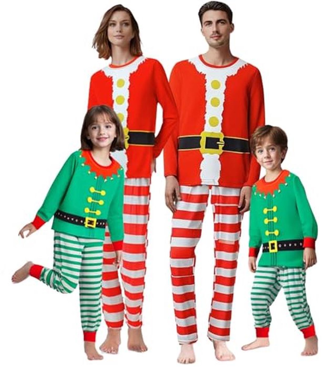 Gezellige Kerst Pyjama Set voor Familie - Unisex Pjs voor Vrouwen, Mannen, Jongens en Meisjes