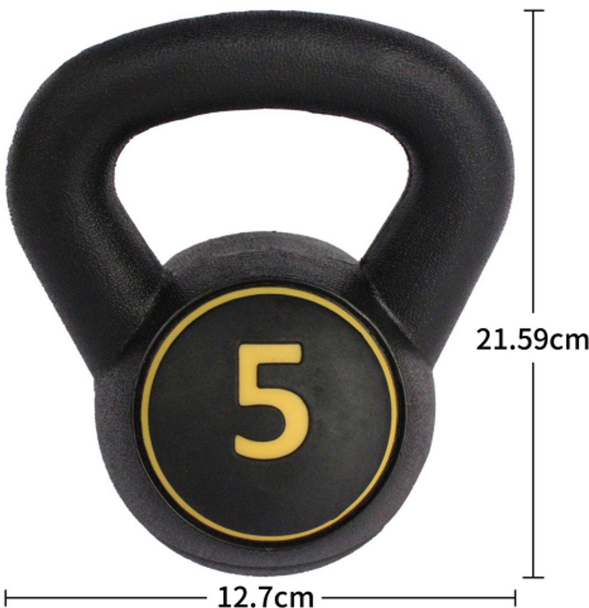 Kettlebell Set 17,78x17,78x27,94cm Kettlebell 3 Stuks Black Rubber Antislip Handgreep 5 10 15 Lb Krachttraining Fitness Revalidatie Thuis Sportschool – foto 5