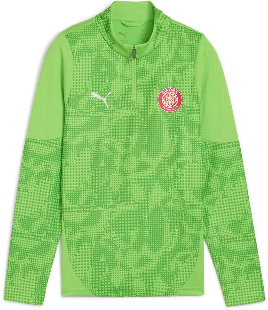Puma Girona Fc 25/26 Training Langmouw T-shirt Junior 13-14 Years Jongens Meisjes Groen
