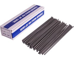 SWANSOFT Naaldontroester, ontkalken van naalden voor naaldontroest, 38 stuks platte punt, perslucht, naaldenontroester, reservenaalden, 3 mm x 180 mm