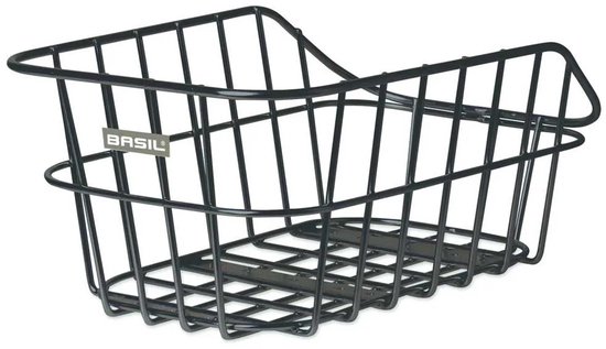 Basil Cento Alu Fietsmand - Achter - Aluminium - Matzwart van Basil — afbeelding 2