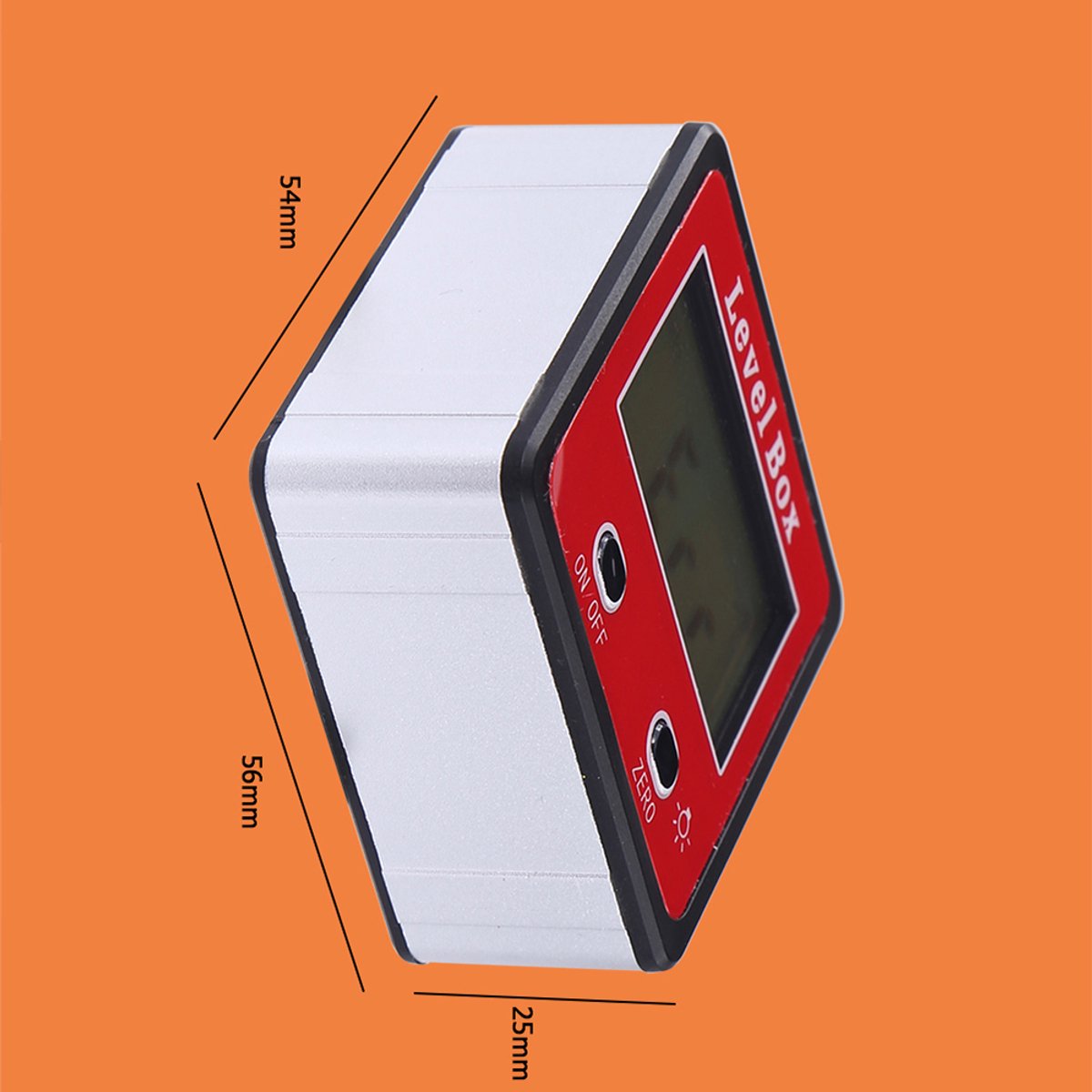 Horizontale hoekmeter Digitale gradenboog Inclinometer Elektronische waterpas Magnetische voet Meetgereedschap Rood