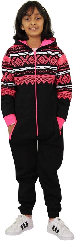 WE Fashion Jongens fleece onesie met print