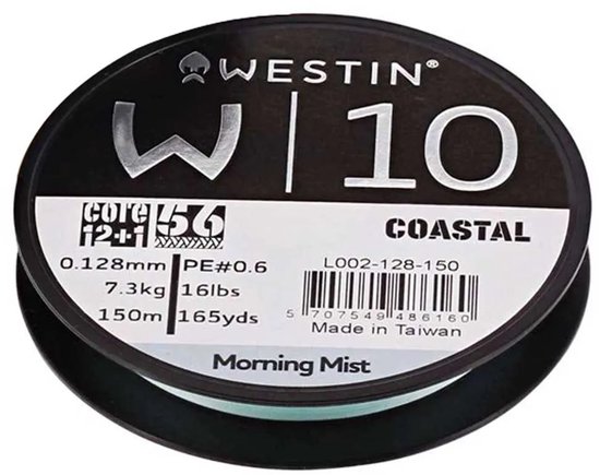 Westin W10 13 150 M Gevlochten Vislijn Transparant 0.128 mm van Merkloos — afbeelding 4
