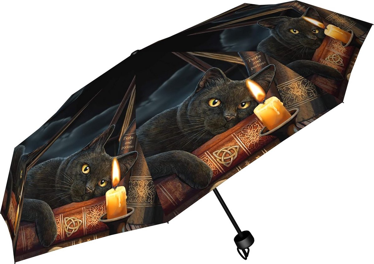Witching Hour Paraplu 24cm Zwart - Magische Decoratie voor Elke Gelegenheid