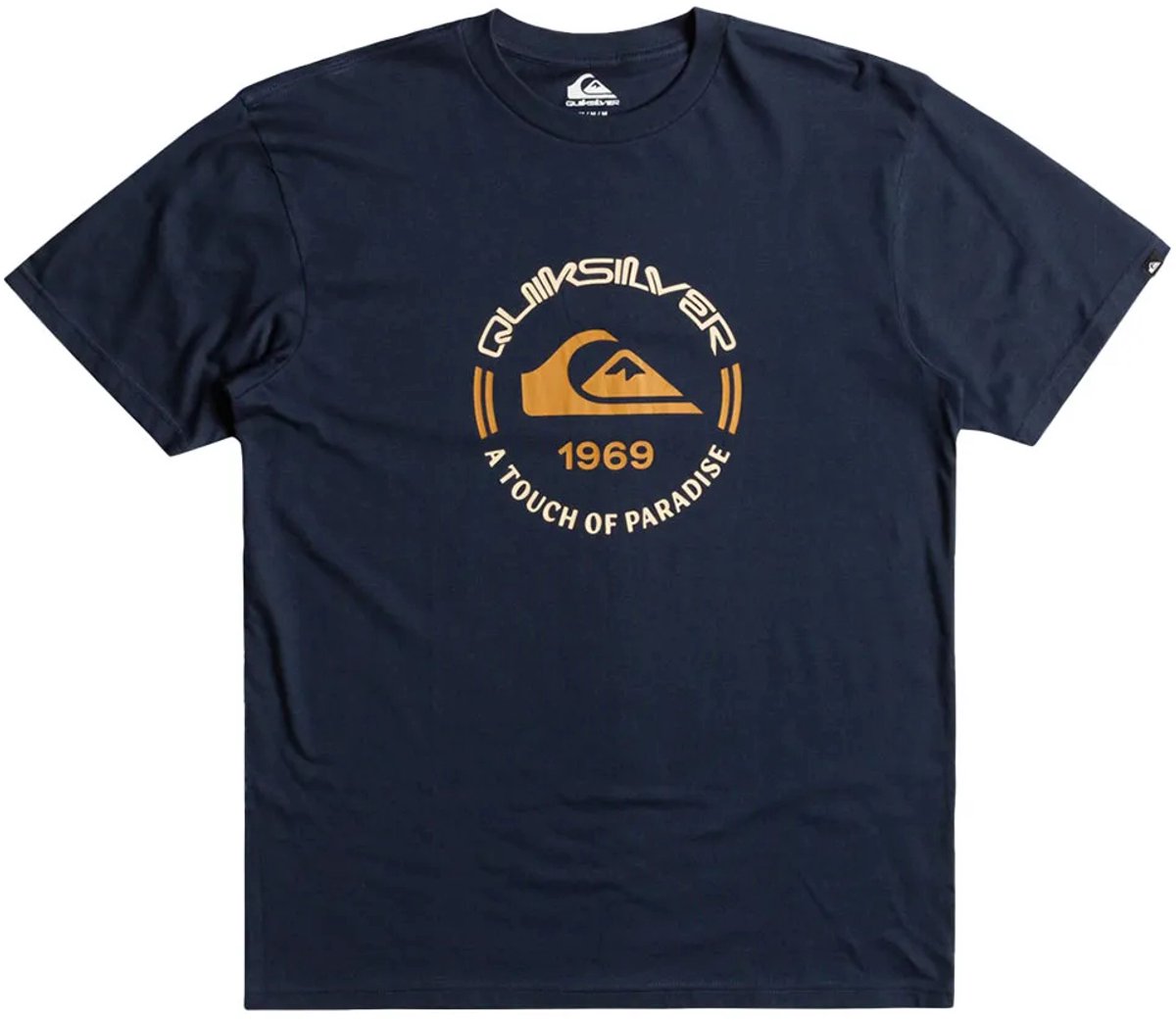 Quiksilver Circle Logo T-shirt Met Korte Mouwen S Man Marineblauw