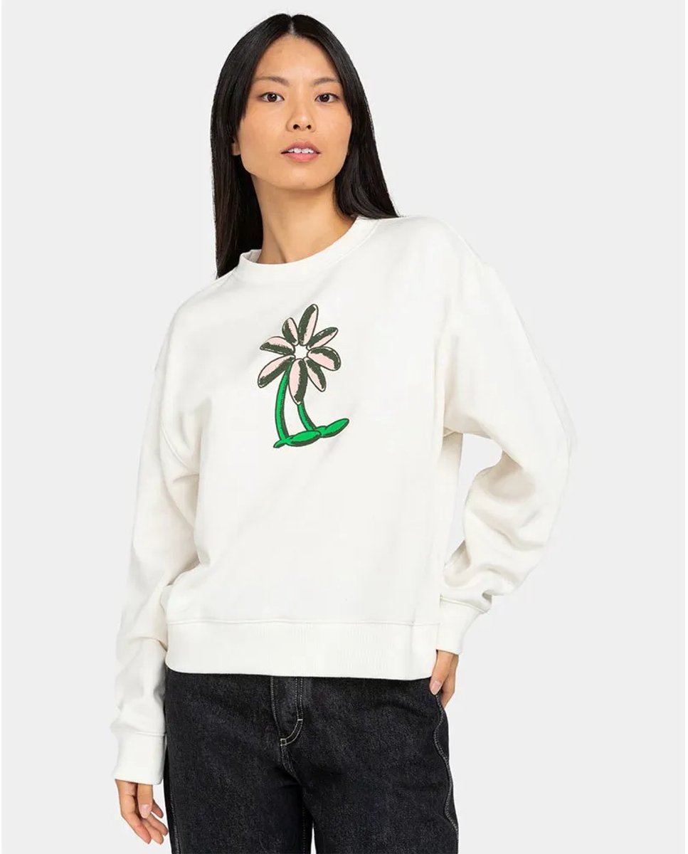 Element Peace Tree Logo Sweatshirt XS Vrouw Egret