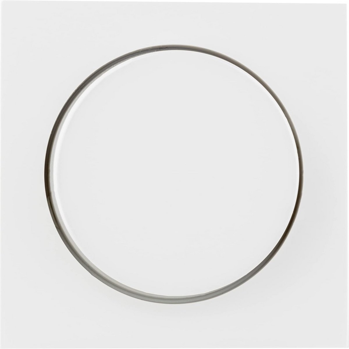 Dimmer afdekking met draaiknop voor verlichting, wit