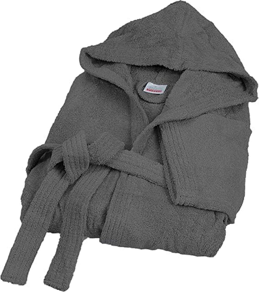 100% Katoenen Badstof Badjas met Capuchon - Unisex, Sterk Absorberend, Verkrijgbaar in Maten S-5XL en Diverse Kleuren