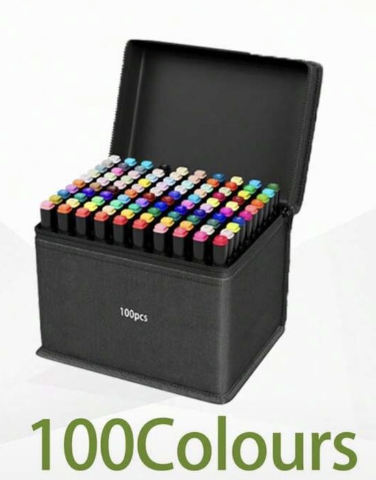 Alcohol Markers Set 100 Stuks Dubbele Punt Fine Beitel alcohol-markers-set-100-stuks-dubbele-punt-fine-beitel