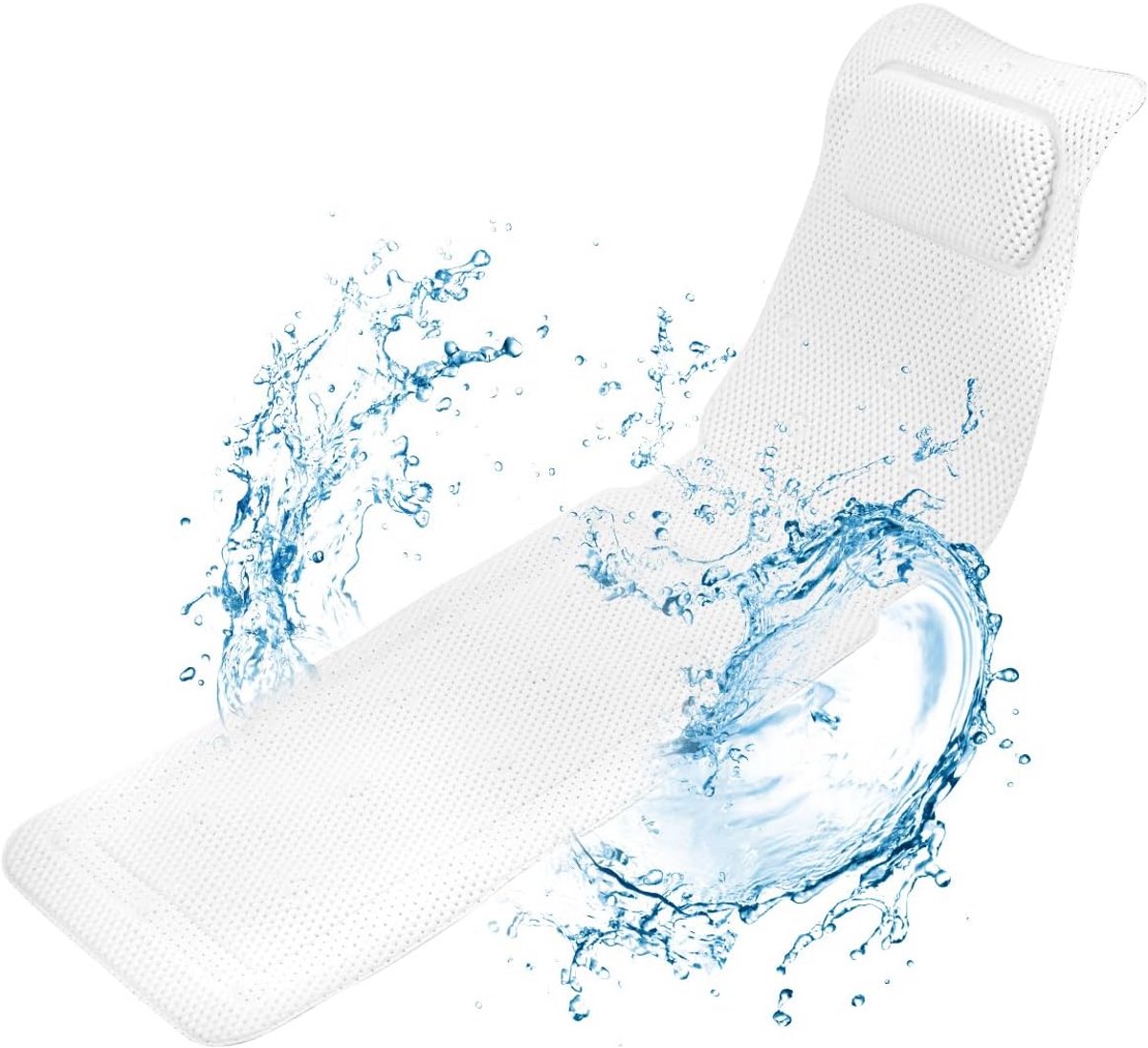 Ergonomisch vol lichaam badkussen voor hoofd- en neksteun - Antislip badaccessoires