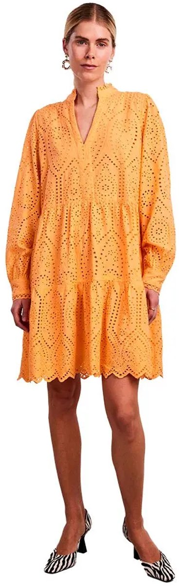 Yas Holi Lang Mouw Jurk Oranje S Vrouw