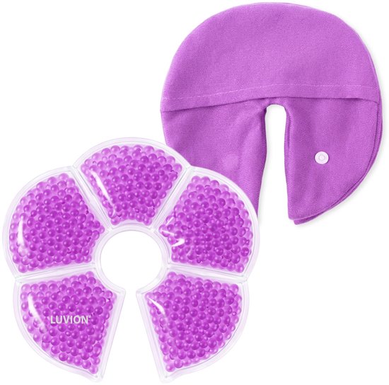 LUVION® 2 in 1 Borstcompressen - Warm/Koud - Makkelijk wasbare zoogcompressen - Stimuleert Stuwing & Melktoevoer - Verzacht pijn & zwelling van Merkloos — afbeelding 5
