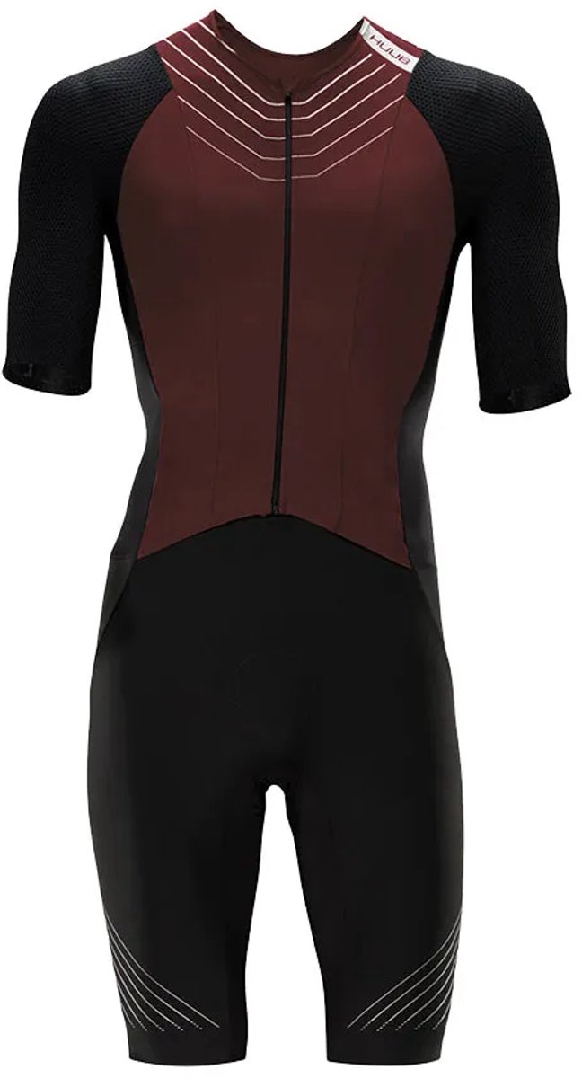 Huub Pinnacle Korte Mouw Triatlonpak Zwart S Man
