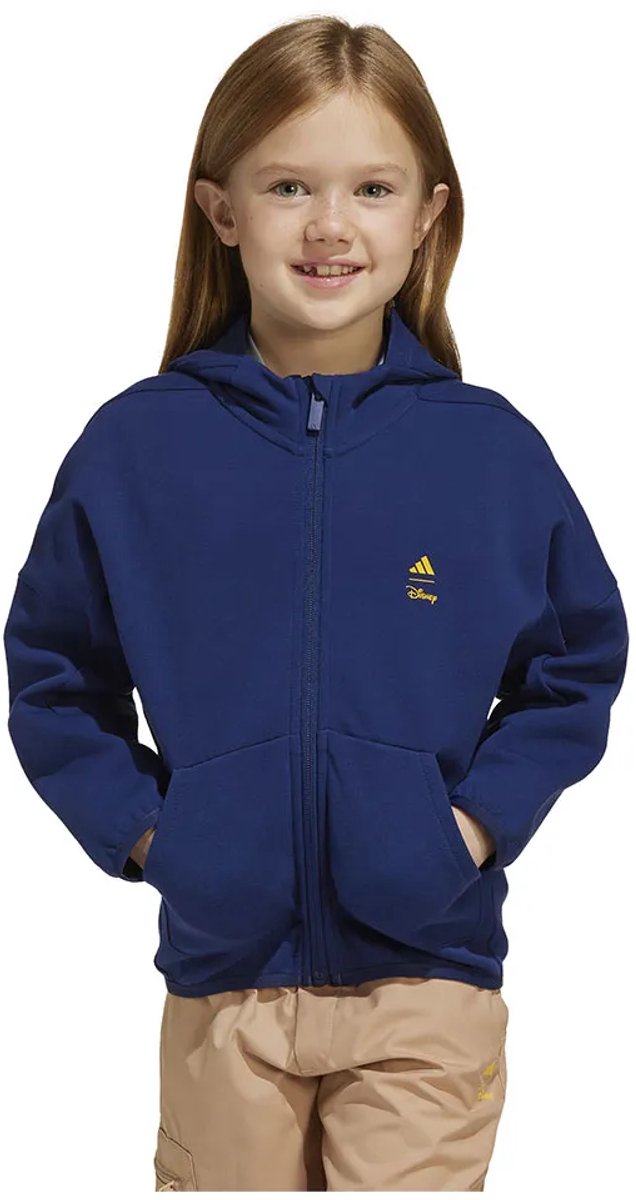 Adidas X Disney Mickey Mouse Sweatshirt Met Rits 3-4 Years Jongens Meisjes Blauw