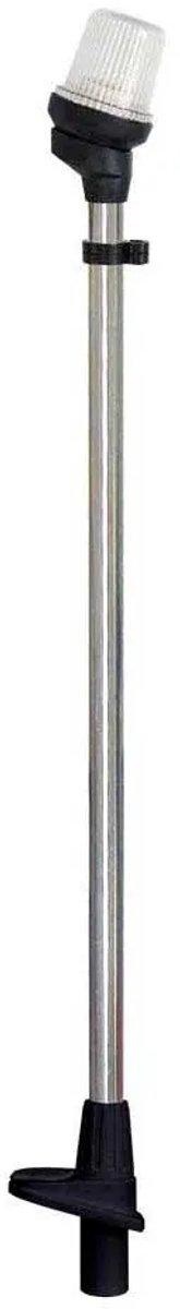 Uitneembaar toplicht op mast - Zwart kunststof - Lengte 105 cm
