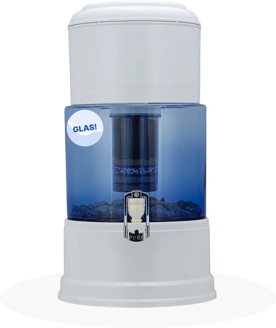 Aqualine 12 glazen waterfilter - pH-neutraal, 8 liter