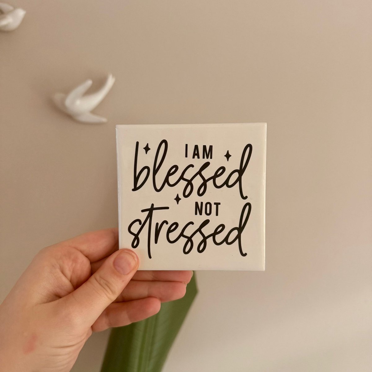 Wij en Blij - tegeltje - i am blessed - christelijk - spreuktegeltje - december - kerst - sinterklaas - vaderdag - moederdag - kleinigheidje - vriendschap