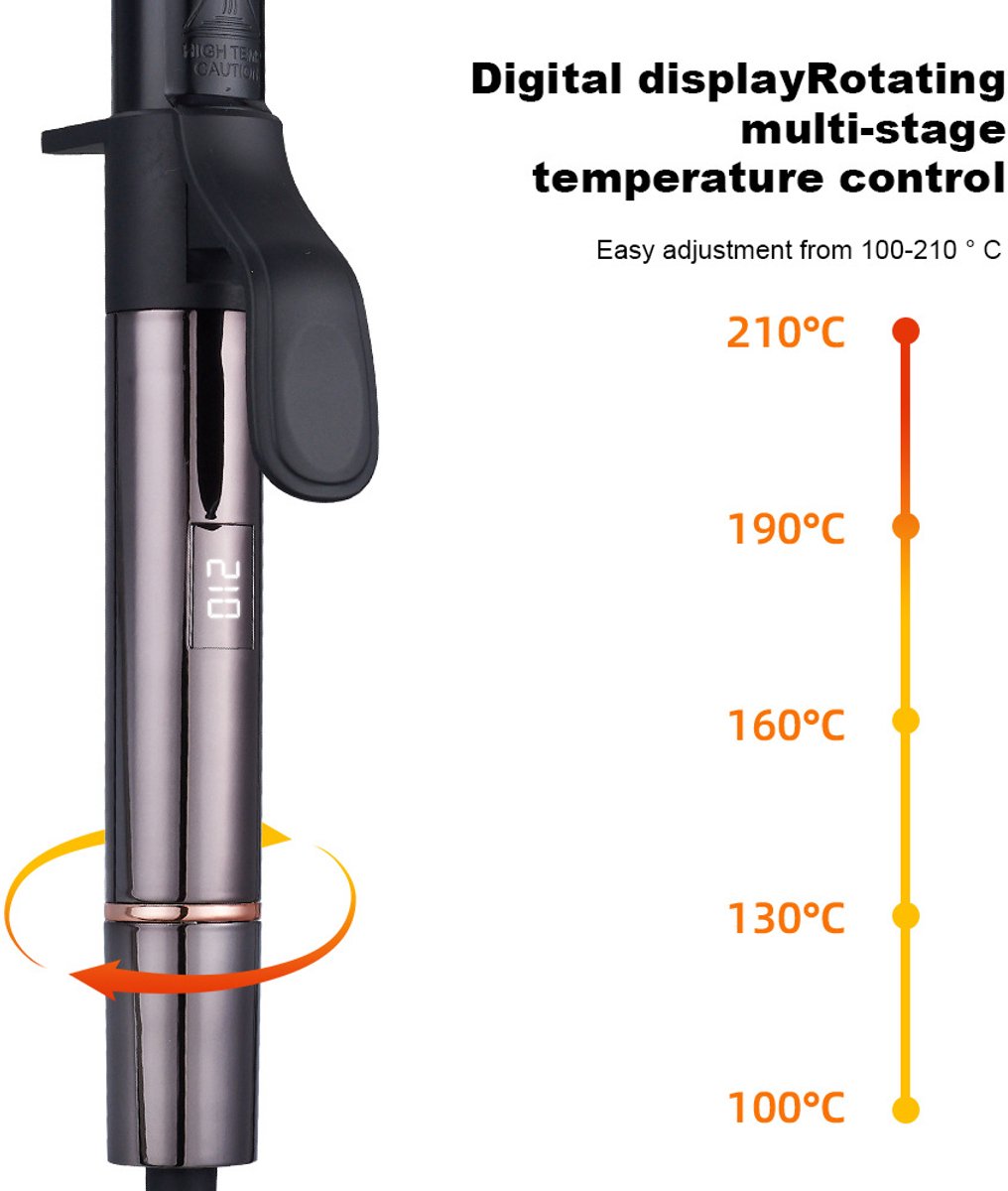 Memory Online GC-2024L 2-in-1 Stijltang en Krultang met LCD Scherm - afbeelding 2