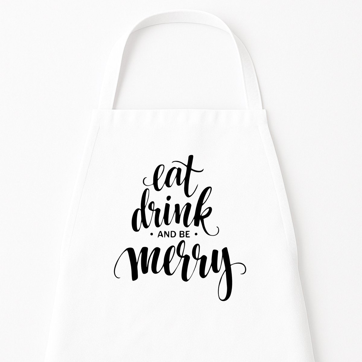 Kerst Keukenschort "Eat Drink and Be Merry" | Perfect Kerstcadeau | Cadeau voor de Feestdagen