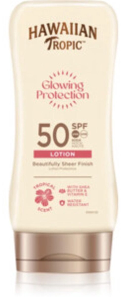 6x Hawaiian Tropic Zonnebrand Lotion Glowing Protection SPF 50 180 ml