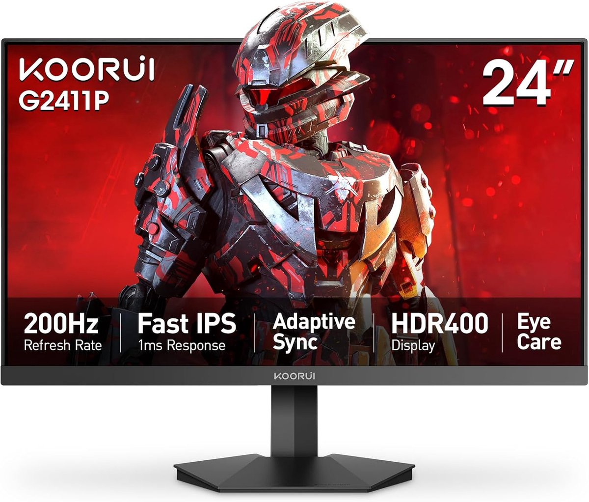 KOORUI G2411P Gaming Monitor 24 Inch 200 Hz 1ms - Product - €104,00
