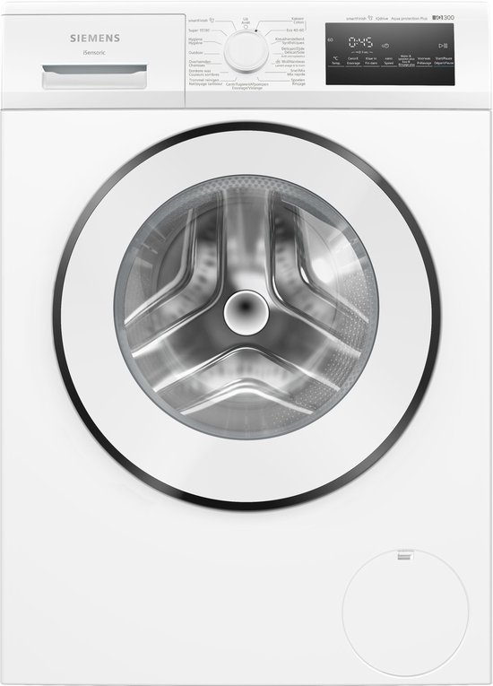 Siemens WM14N27XFG - iQ300 - Machine à laver - 8 kg - 1400 tr/min - Étiquette énergétique A - smartFinish : réduit les plis jusqu'à 50 %