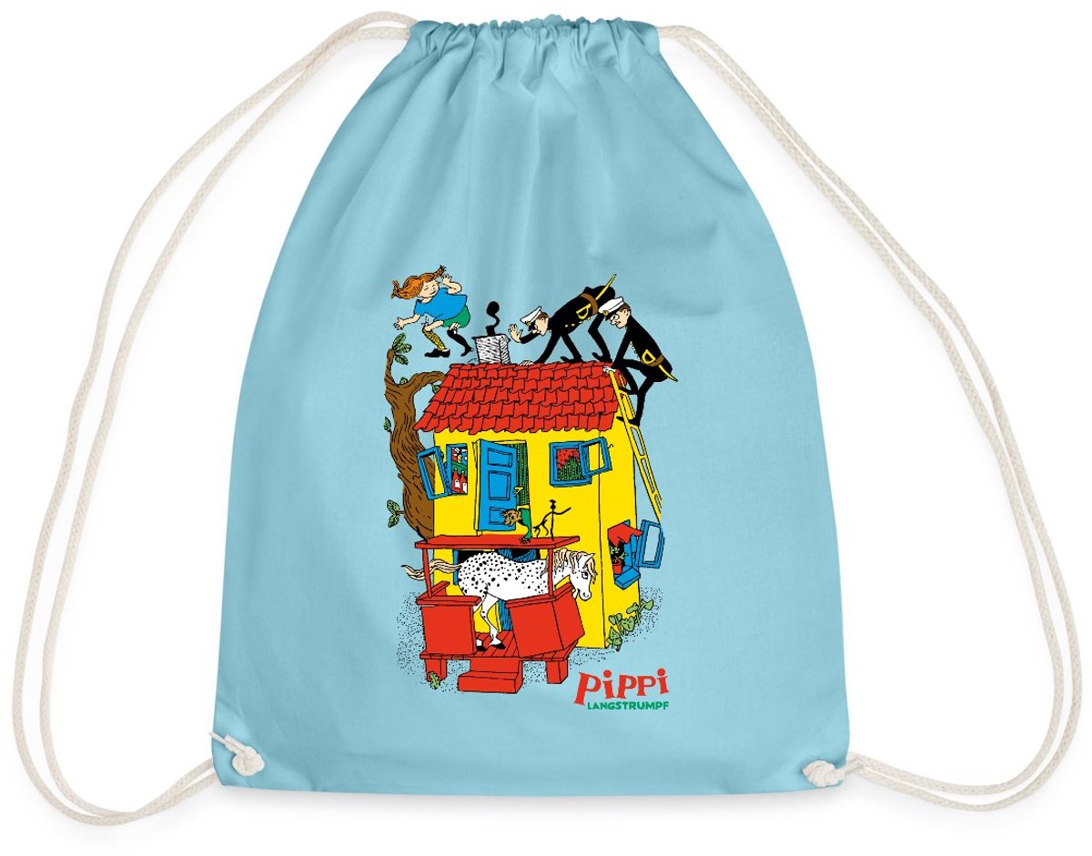 Pippi Langkous Villa Kakelbont Gymtas
