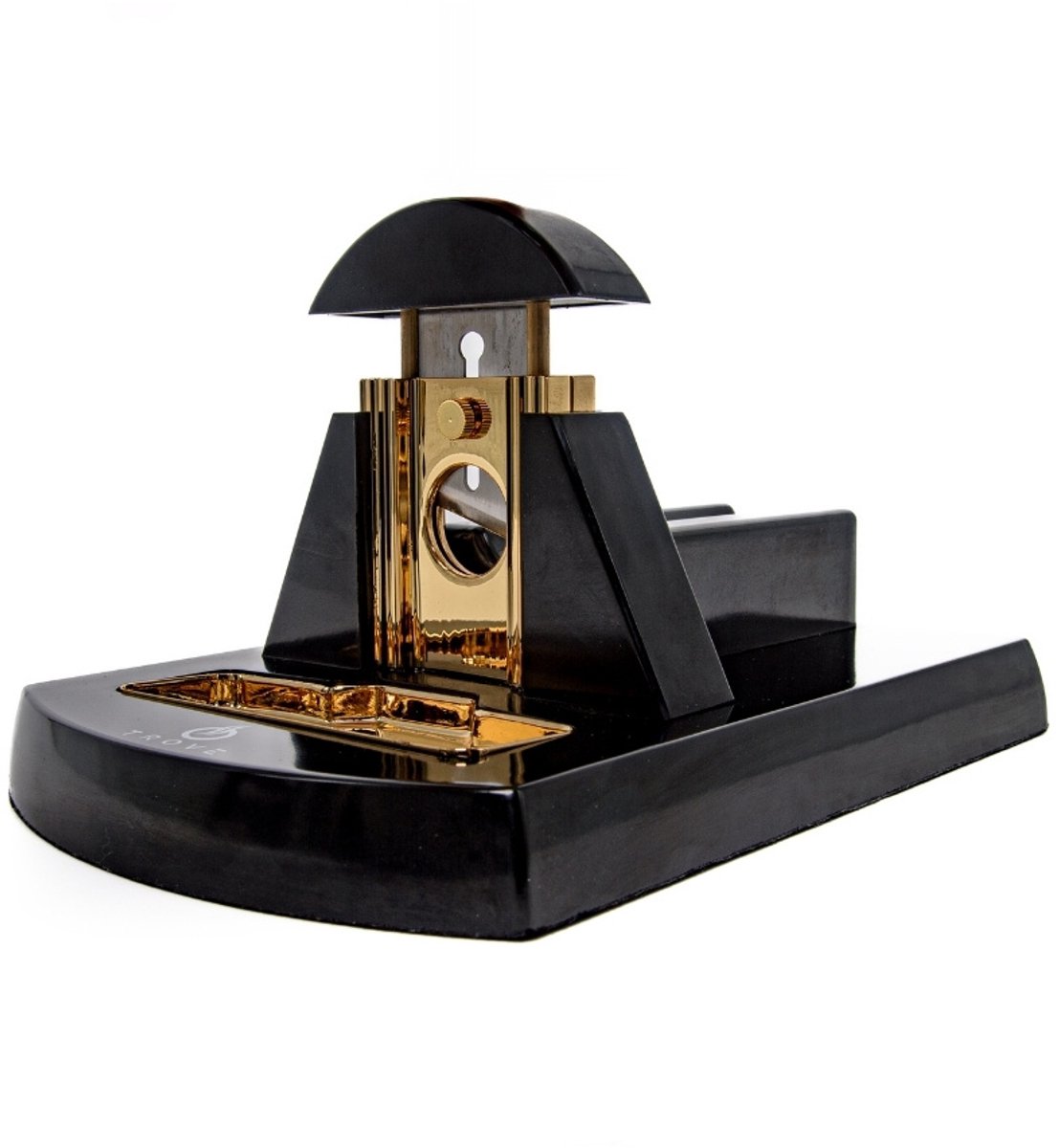 Trove Tafel Sigarenknipper – Zwart met Goud – Guillotine – Geschikt tot 58 Ringmaat