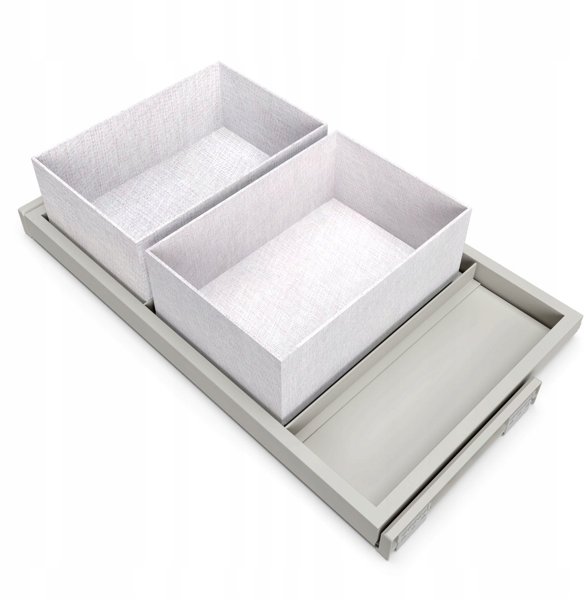 Emuca HACK Lade-Organizer 800mm Steen Grijs met Vakken