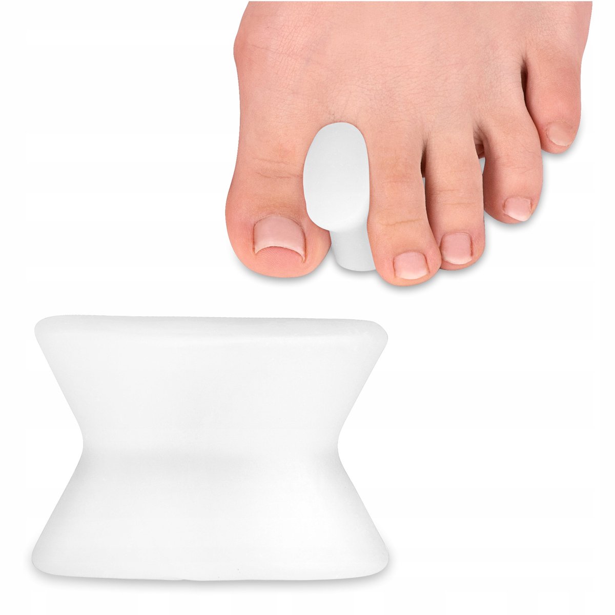 Gel Hallux Valgus Teen Tussen Teen Corrector Separator Maat L