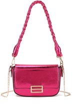 Sac bandoulière Giuliano Vianna en similicuir - Fuchsia - Femme