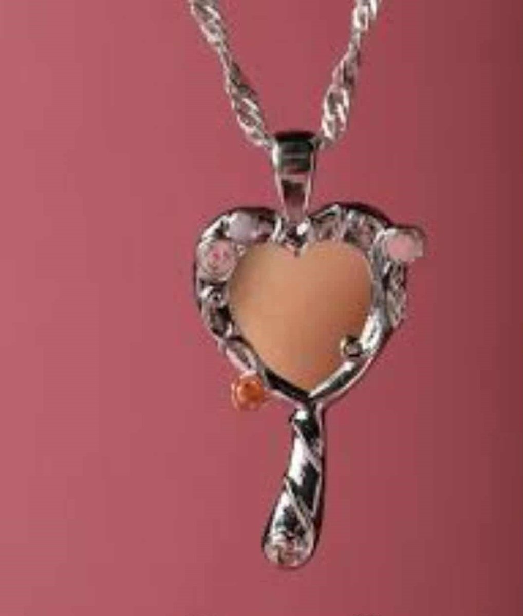 Ketting met schattig spiegeltje zilverkleurig | Spiegeltje | Prinses | IJdeltuitje