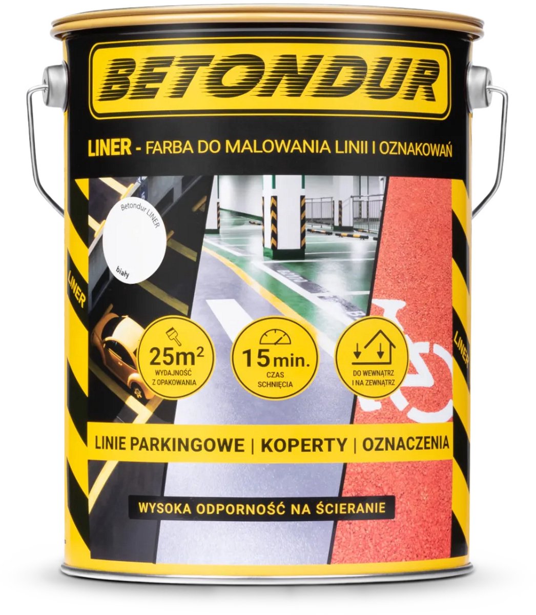 Betondur LINER High Solid Acrylverf 5L Wit