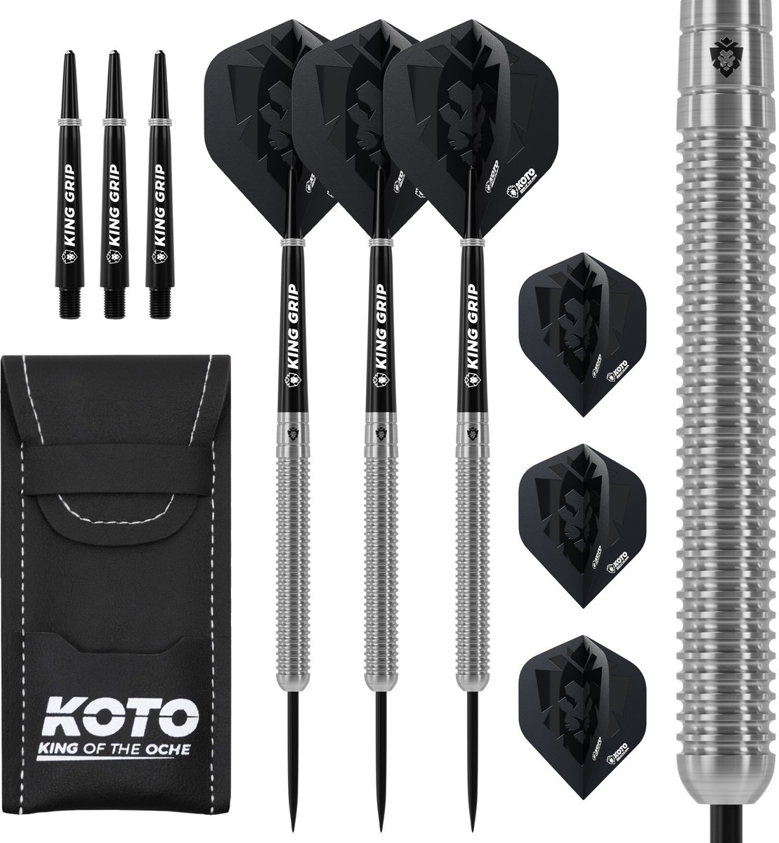 KOTO - Kingmax 90% Darts 23G - Zilver - Stevige Ringgrip