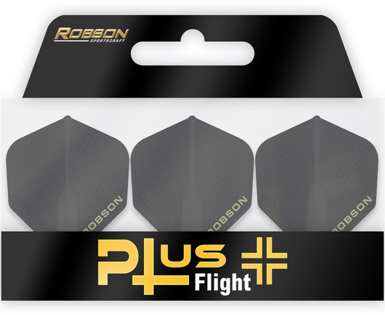 Bull's Robson Plus Dimpled Black No.2 - Dart Flights van Bull's — afbeelding 2