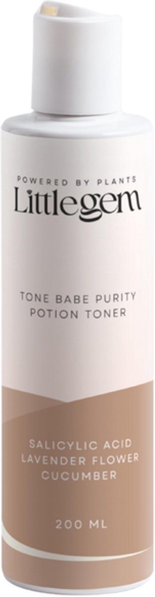 Natuurlijke purifying toner, Tone babe purity potion, frisse boost voor vette huid, ideaal met Velvet Milk