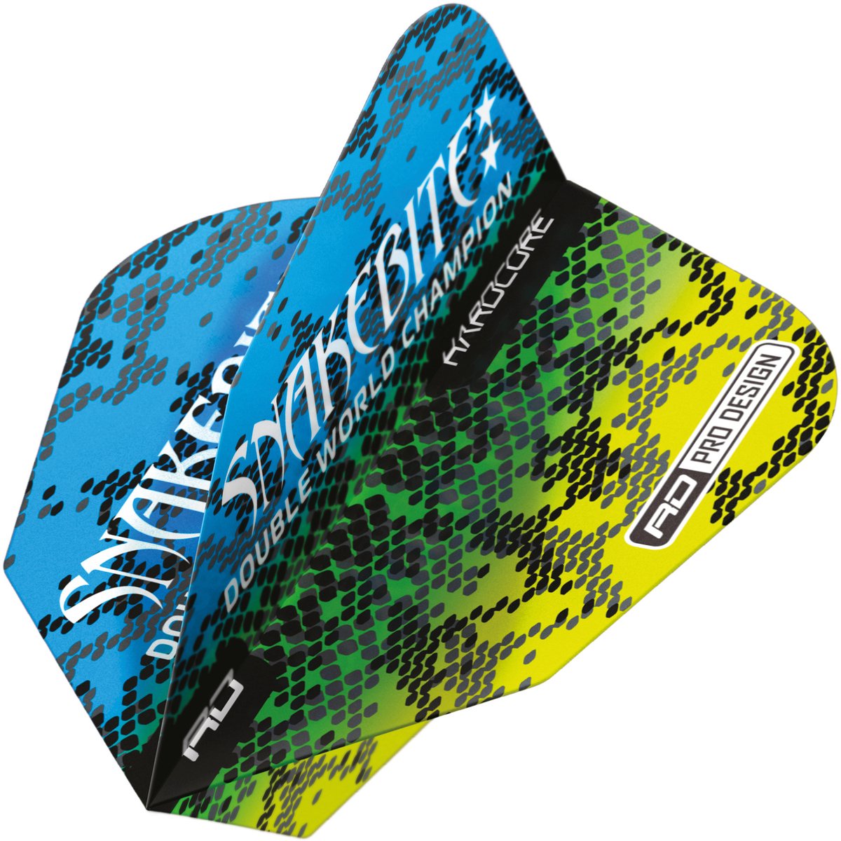 Red Dragon Peter Wright V-Standard Snakebite Multi Snakeskin Blue - Dart Flights
