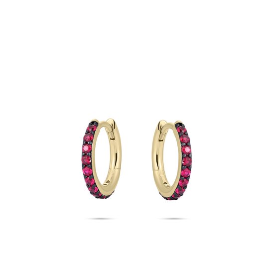 Gisser Jewels - Femme - Boucles d'oreilles - KCK2/15YF - Goud 925 plaqué or - 15 mm