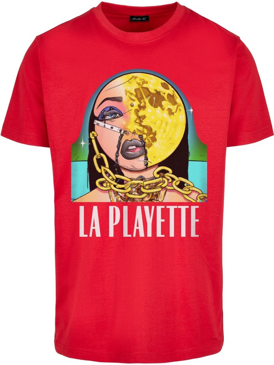 Mister Tee La Playette Heren Tshirt S Rood
