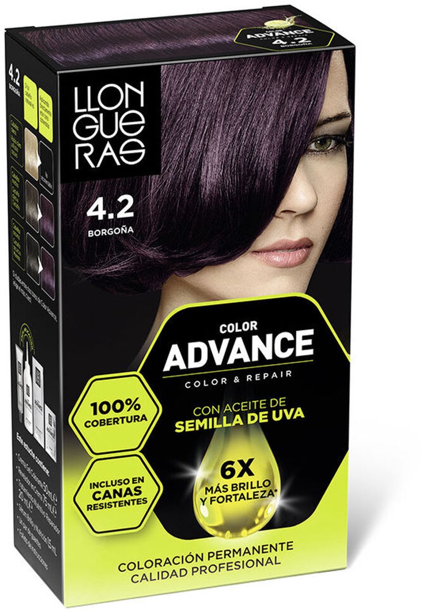 Permanente kleur Llongueras COLOR ADVANCE Nº 4,2-Borgona