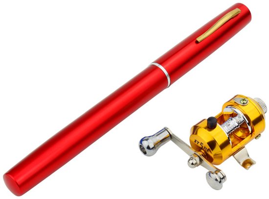 Pen-stijl hengel en molenset, mini pocket telescopische hengelset, inclusief hengel en spinmolen combinatieset, geschikt voor het vissen in zout en zoet water. van Merkloos — afbeelding 2