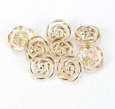 Gouden Knopen , 25 mm, 5 stuks - Bestel hier goedkoop