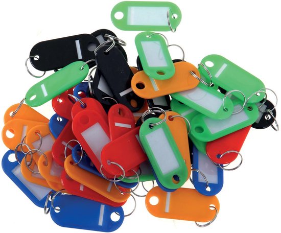 Yoosso 30 stuks beschrijfbare sleutelhangers, 2,2 * 5 cm Yoosso 30 stuks beschrijfbare sleutelhangers, 2,2 * 5 cm