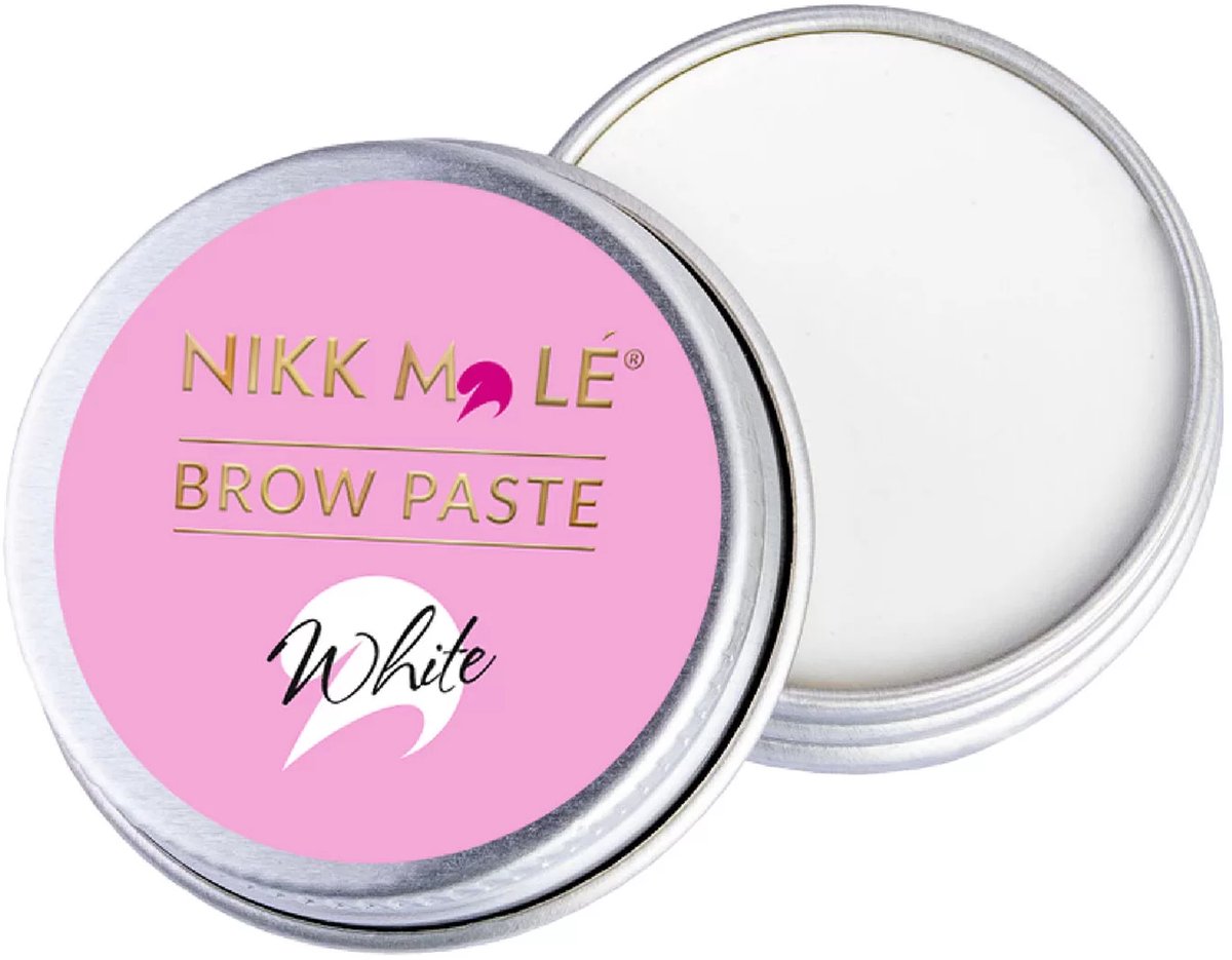 Nikk mole - brow paste - white