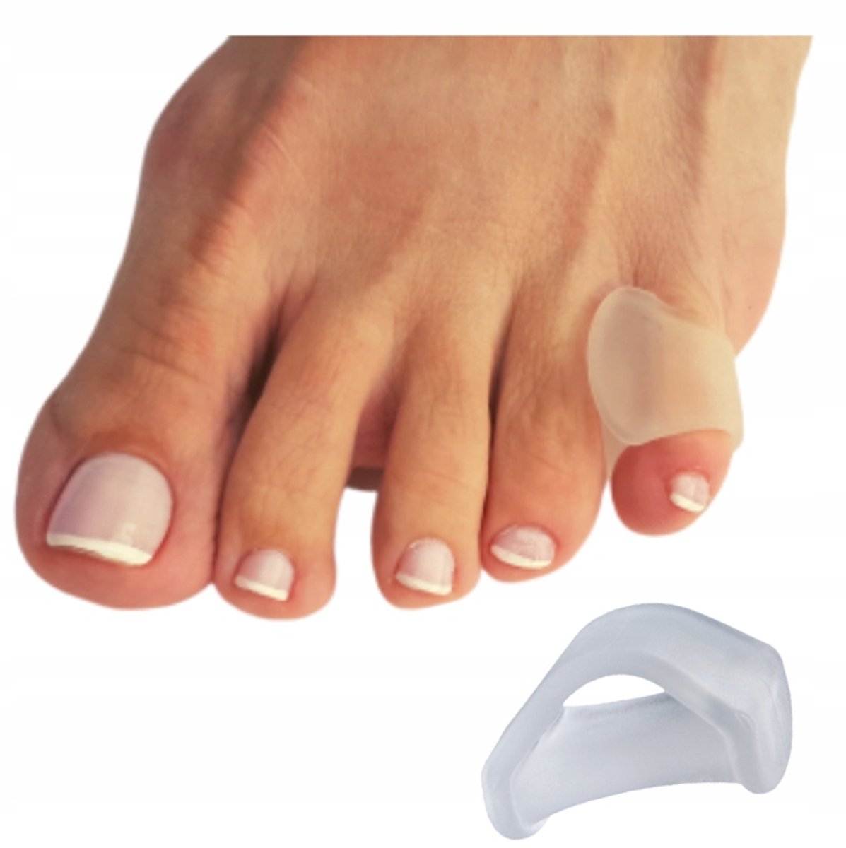 Gel Tussenvoetkussen met Ring - Pijnverlichting & Bescherming